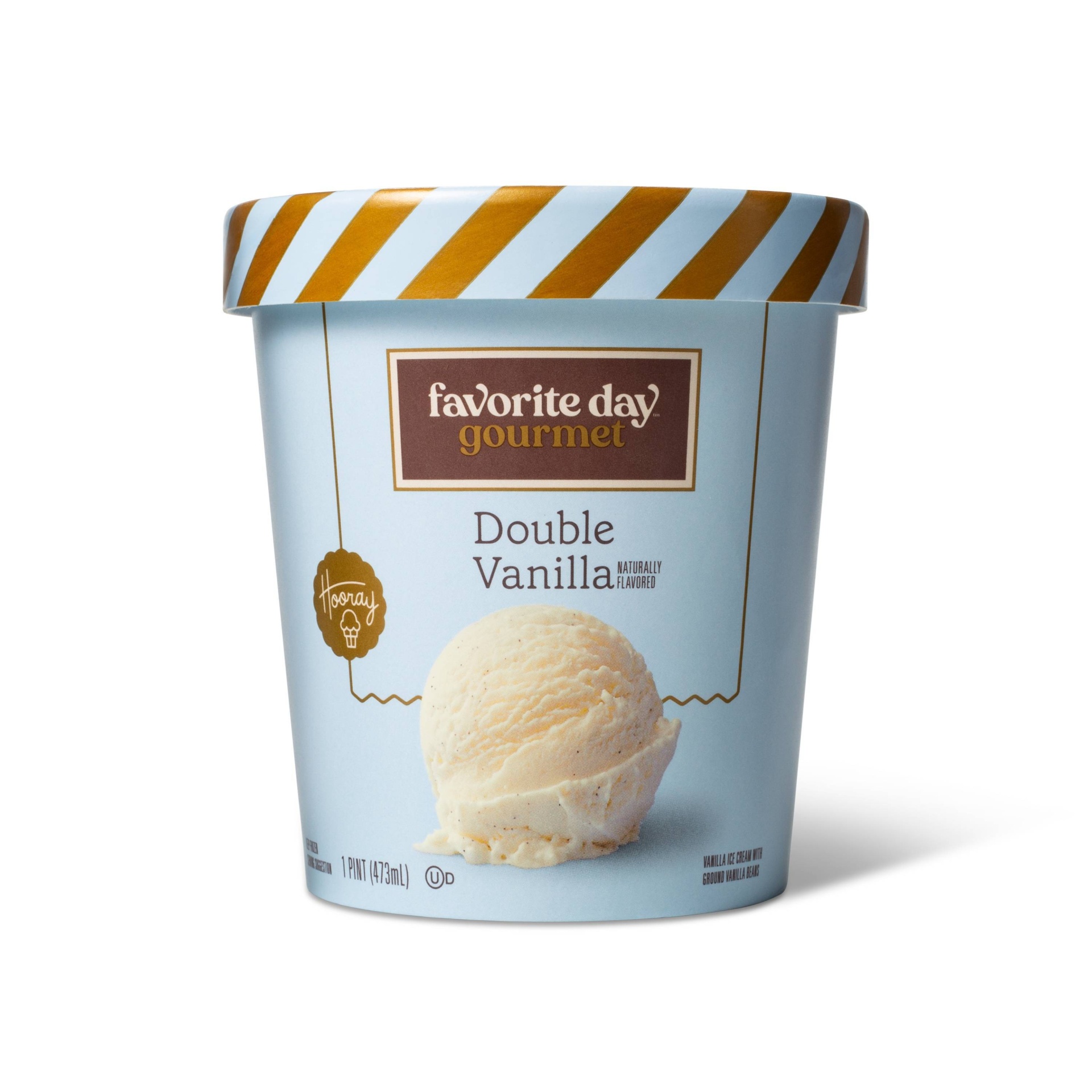 slide 1 of 1, Double Vanilla Ice Cream - 16oz - Favorite Day, 16 oz