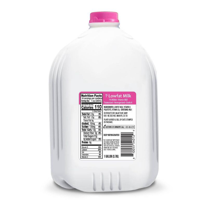 slide 2 of 2, McArthur Dairy 1% Lowfat Milk - 1gal, 1 gal