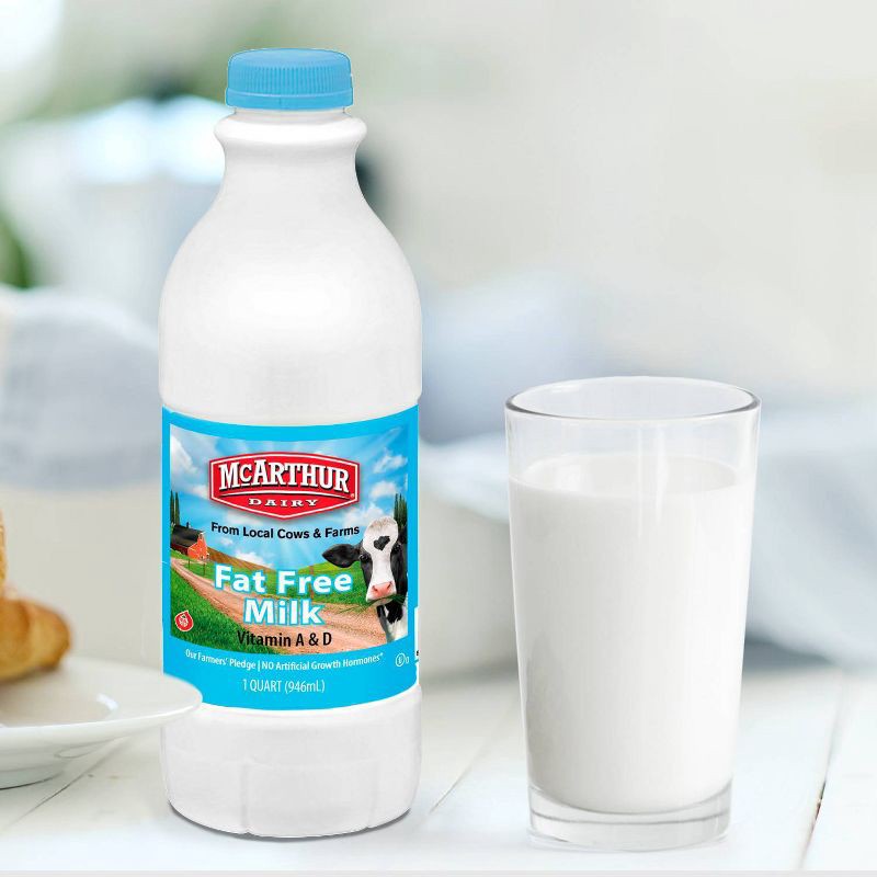 slide 2 of 2, McArthur Fat-Free Skim Milk - 1qt, 1 qt