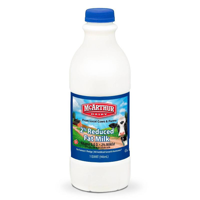 slide 1 of 2, McArthur 2% Reduced-Fat Milk - 1qt, 1 qt