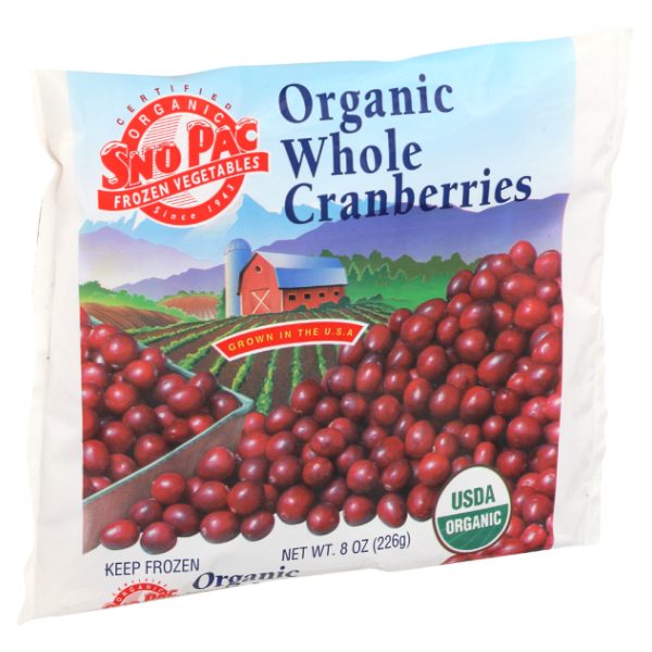 slide 1 of 1, Sno Pac Organic Cranberries, 8 oz