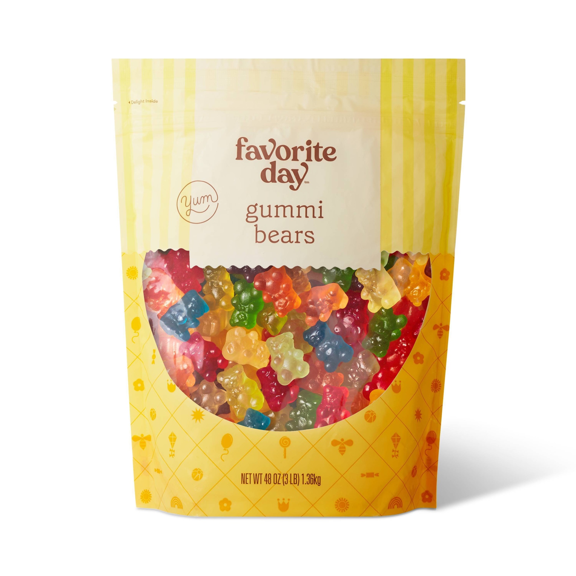 slide 1 of 3, Gummi Bears - 48oz - Favorite Day, 48 oz