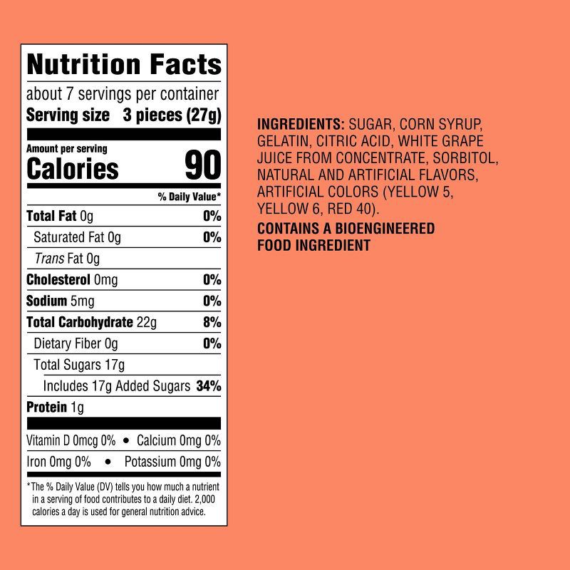 slide 4 of 4, Peach Rings Candy - 7oz - Favorite Day™, 7 oz