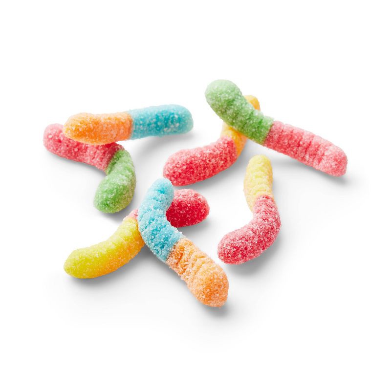 slide 2 of 3, Sour Gummi Worms Candy - 7oz - Favorite Day™, 7 oz