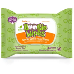 Boogie Wipes Gentle Saline Nose Wipes Fresh Scen