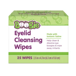 Boogie Eyelid & Eyelash Cleansing Wipes 25ct