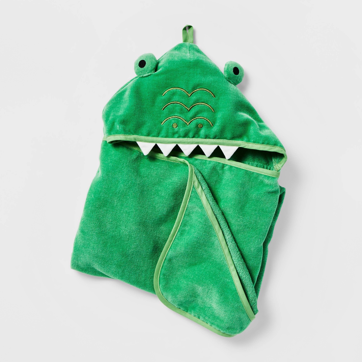 slide 1 of 1, Alligator Hooded Bath Towel Green - Pillowfort, 1 ct