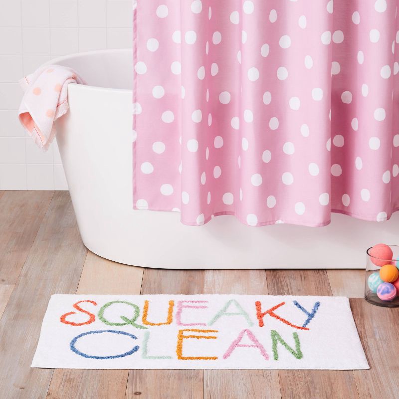 slide 2 of 4, Kids' Squeaky Clean Bath Rug - Pillowfort™, 1 ct