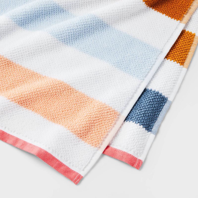 slide 3 of 4, Striped Kids' Bath Towel with SILVADUR™ Antimicrobial Technology - Pillowfort™: 100% Cotton, OEKO-TEX Certified, 1 ct