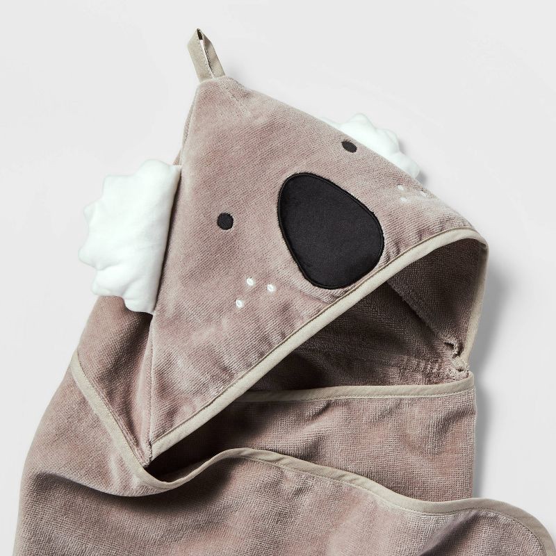 slide 3 of 4, 25"x50" Koala Kids' Hooded Towel - Pillowfort™, 1 ct