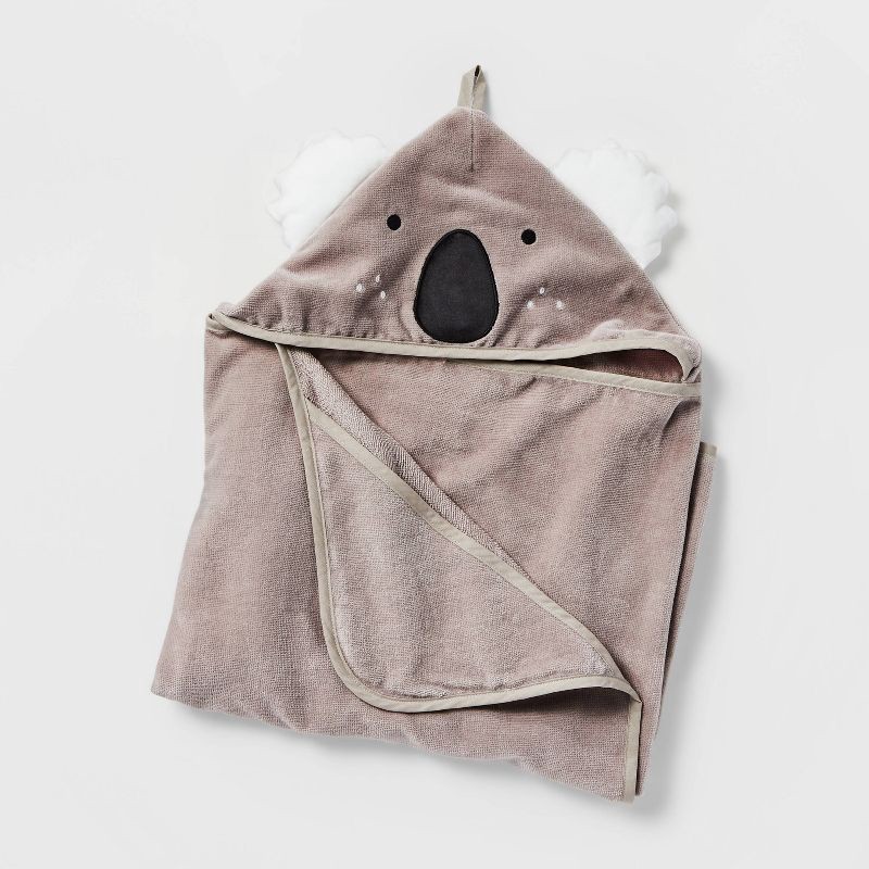 slide 1 of 4, 25"x50" Koala Kids' Hooded Towel - Pillowfort™, 1 ct