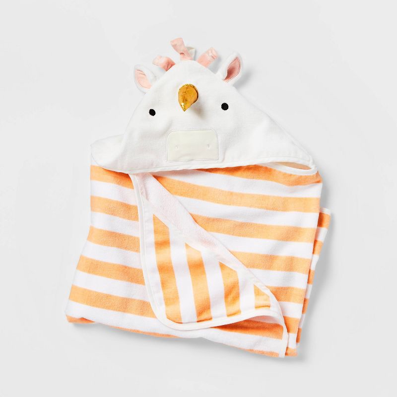 slide 1 of 4, 25"x50" Unicorn Kids' Hooded Towel - Pillowfort™: Cotton Velour, Lightweight, Machine Washable, OEKO-TEX Certified, 1 ct