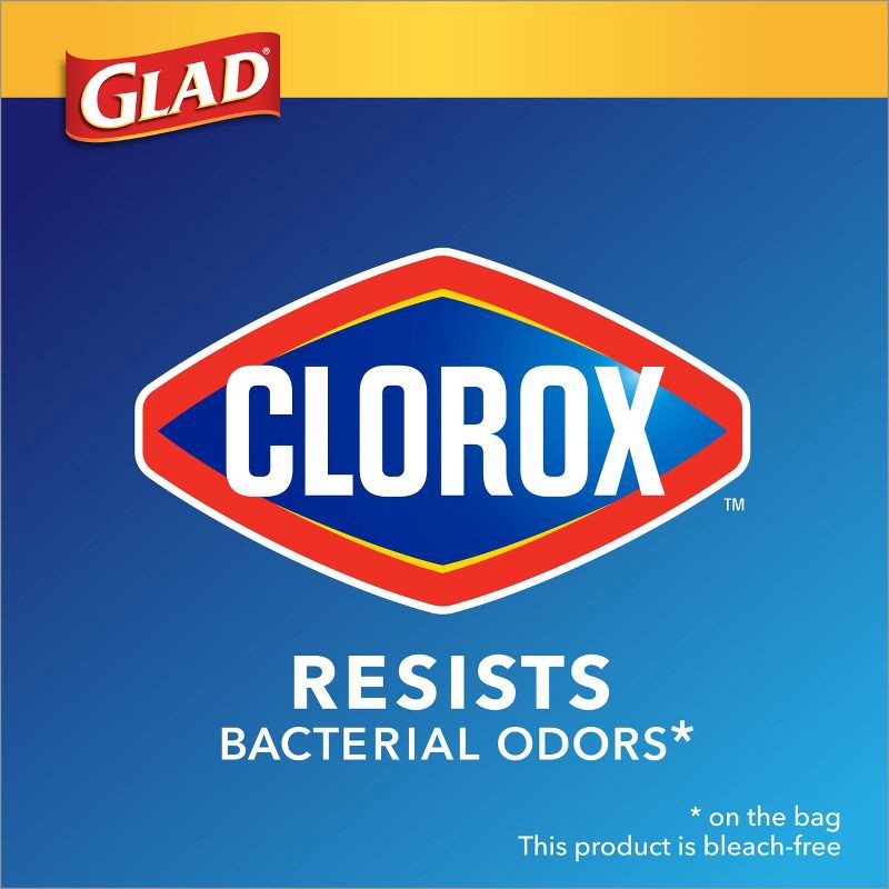 slide 3 of 11, Glad Drawstring Small Trash Bags - Lemon Fresh Bleach - 4gal - 34ct, 34 ct; 4 gal