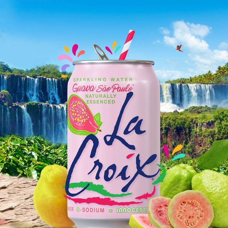 LaCroix Sparkling Water Guava Sao Paulo 8pk/12 fl oz Cans 8 ct; 12 fl