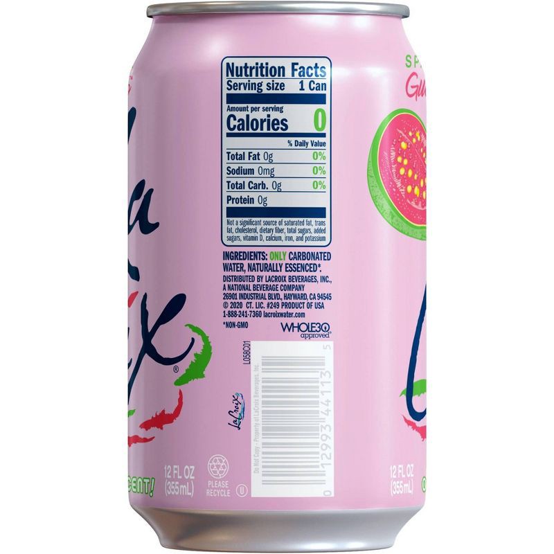 slide 6 of 6, LaCroix Sparkling Water Guava Sao Paulo - 8pk/12 fl oz Cans, 8 ct; 12 fl oz