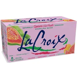 LaCroix Sparkling Water Guava Sao Paulo - 8pk/12 fl oz Cans