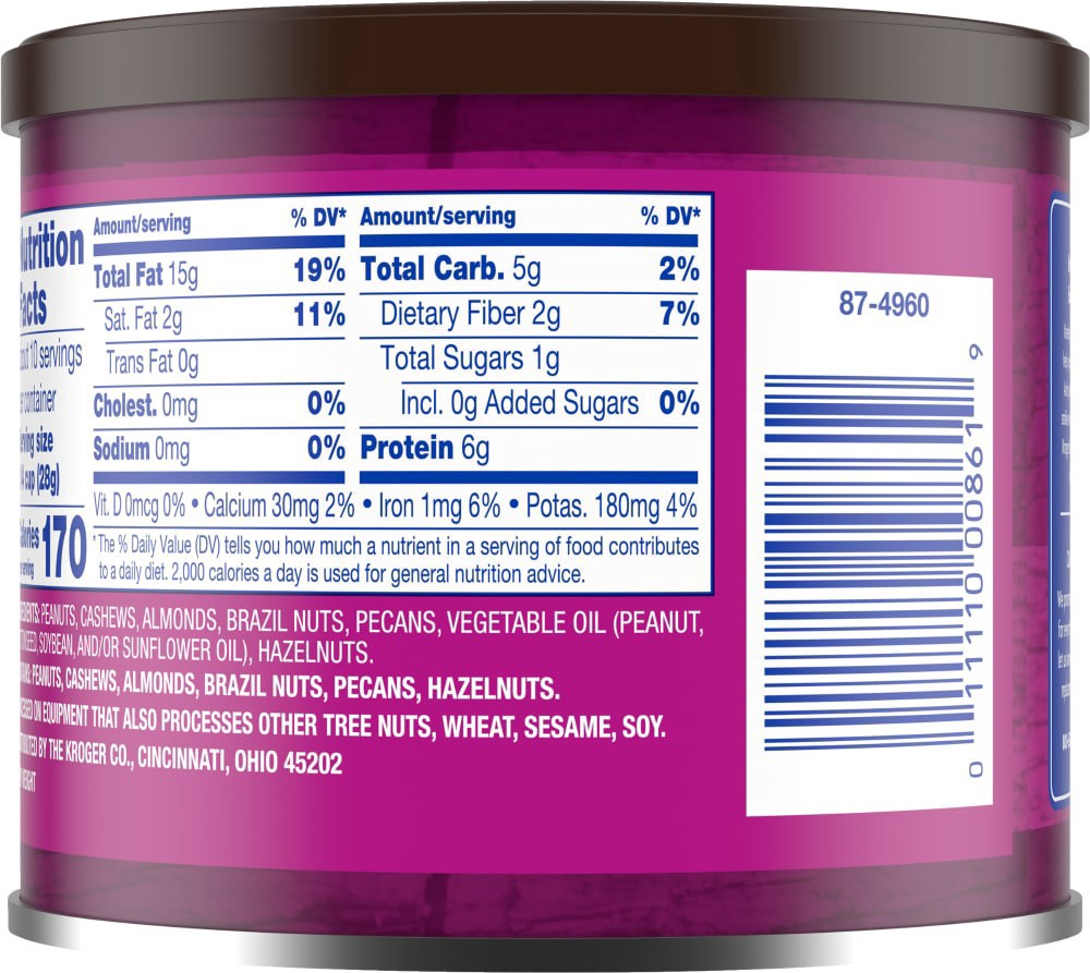 slide 2 of 4, Kroger Unsalted Mixed Nuts, 10.3 oz