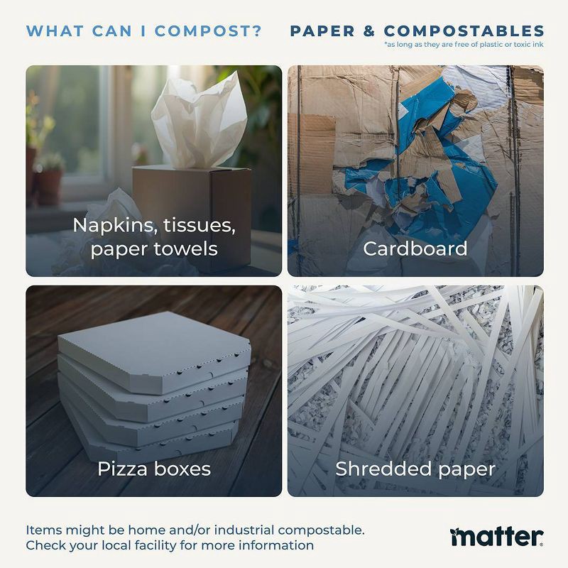 slide 7 of 9, Matter Compostable Quart Bags - 50ct, 50 ct