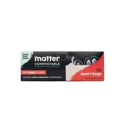 Matter Compostable Quart Bags - 50ct