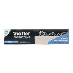 Matter Compostable Gallon Freezer Bags - 15ct