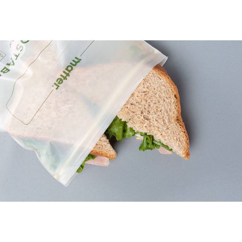 slide 4 of 4, Matter Compostable Sandwich Bags - 50ct, 50 ct