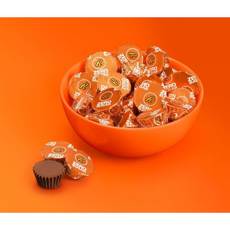 slide 3 of 6, Reese's Zero Sugar Miniatures Chocolate Peanut Butter Cups Candy - 5.1oz, 5.1 oz