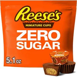Reese's Zero Sugar Miniatures Chocolate Peanut Butter Cups Candy - 5.1oz