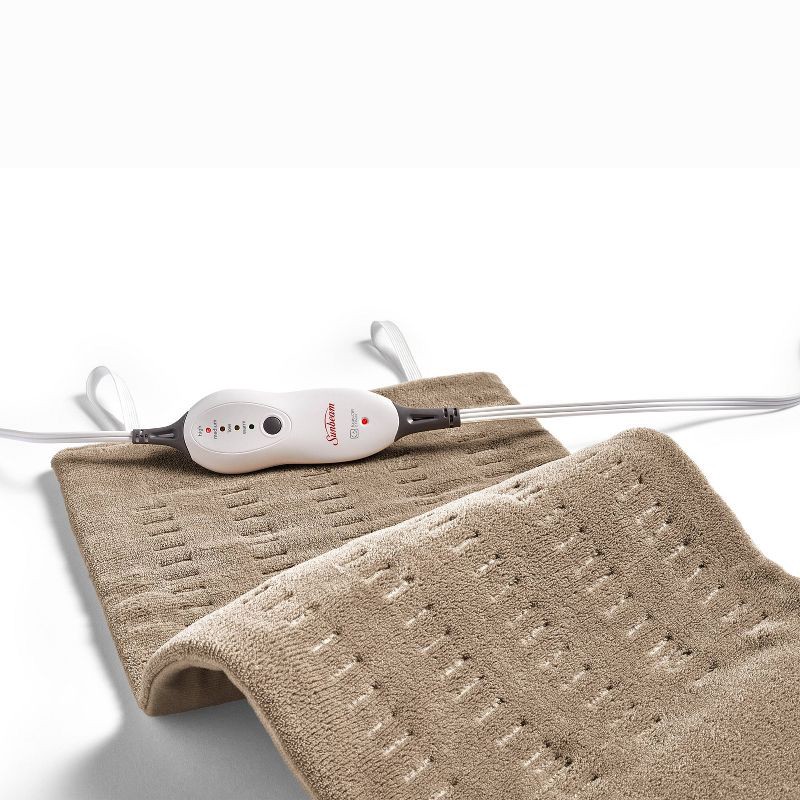slide 2 of 7, Sunbeam Premium Machine Washable Integrated Heating Pad with Compact Storage - King Size, 1 ct
