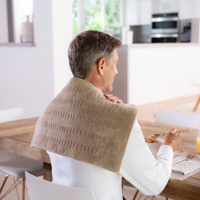 slide 3 of 7, Sunbeam Premium Machine Washable Integrated Heating Pad with Compact Storage - King Size, 1 ct