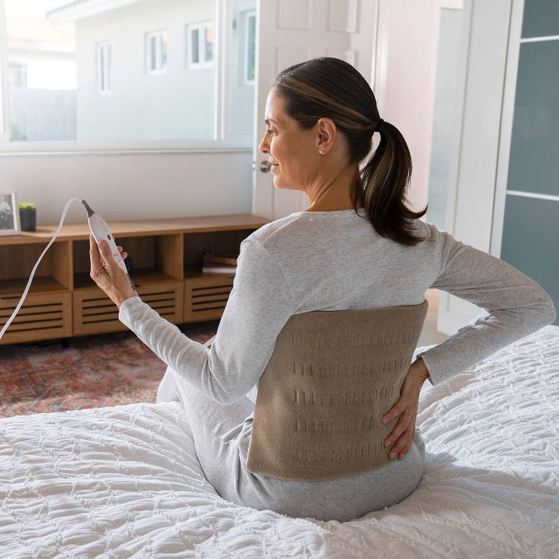 slide 4 of 7, Sunbeam Premium Machine Washable Integrated Heating Pad with Compact Storage - King Size, 1 ct