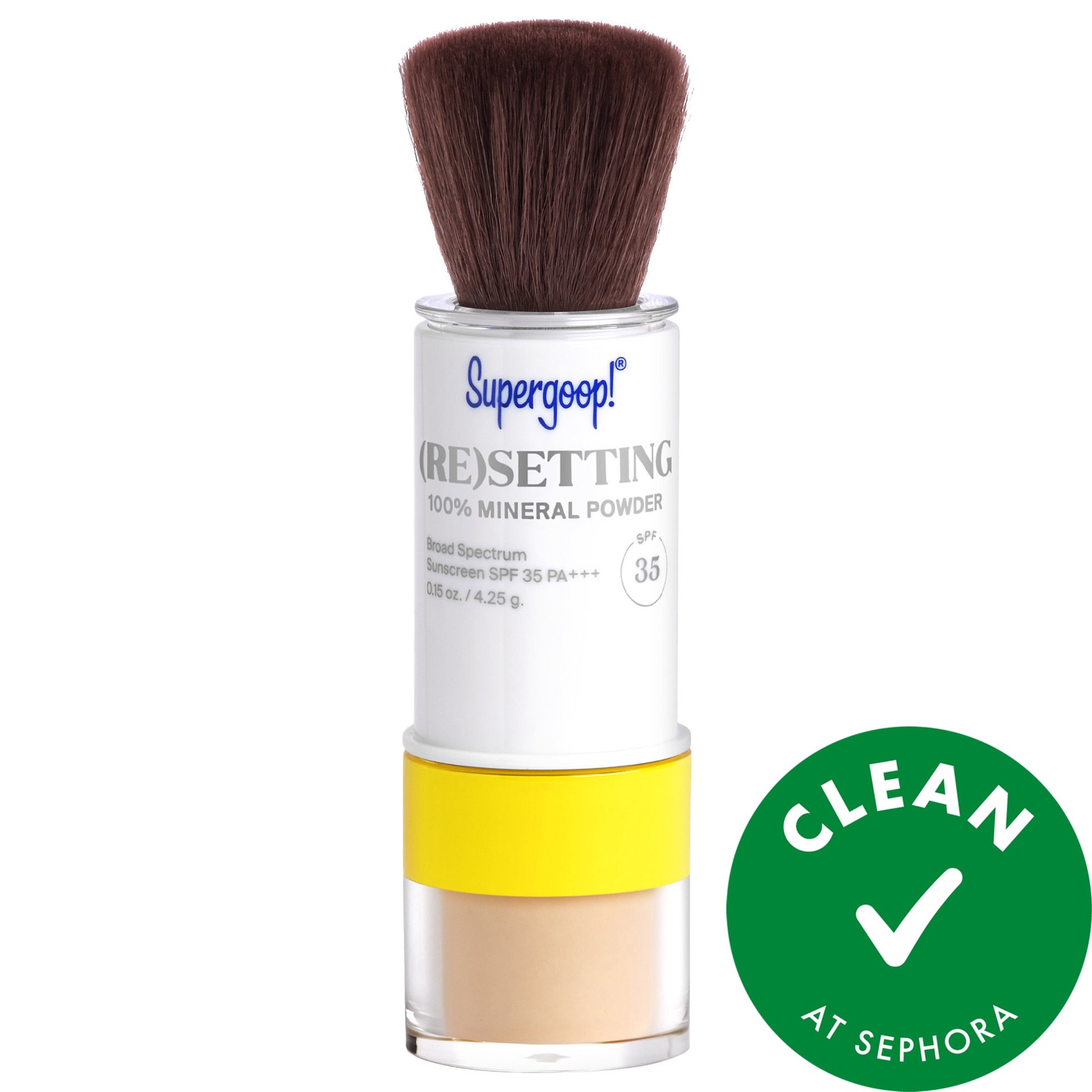 slide 1 of 10, Supergoop! 100% Mineral (Re)setting Powder Face Sunscreen SPF 35 Light, 0.15 oz/ 4.25 gram