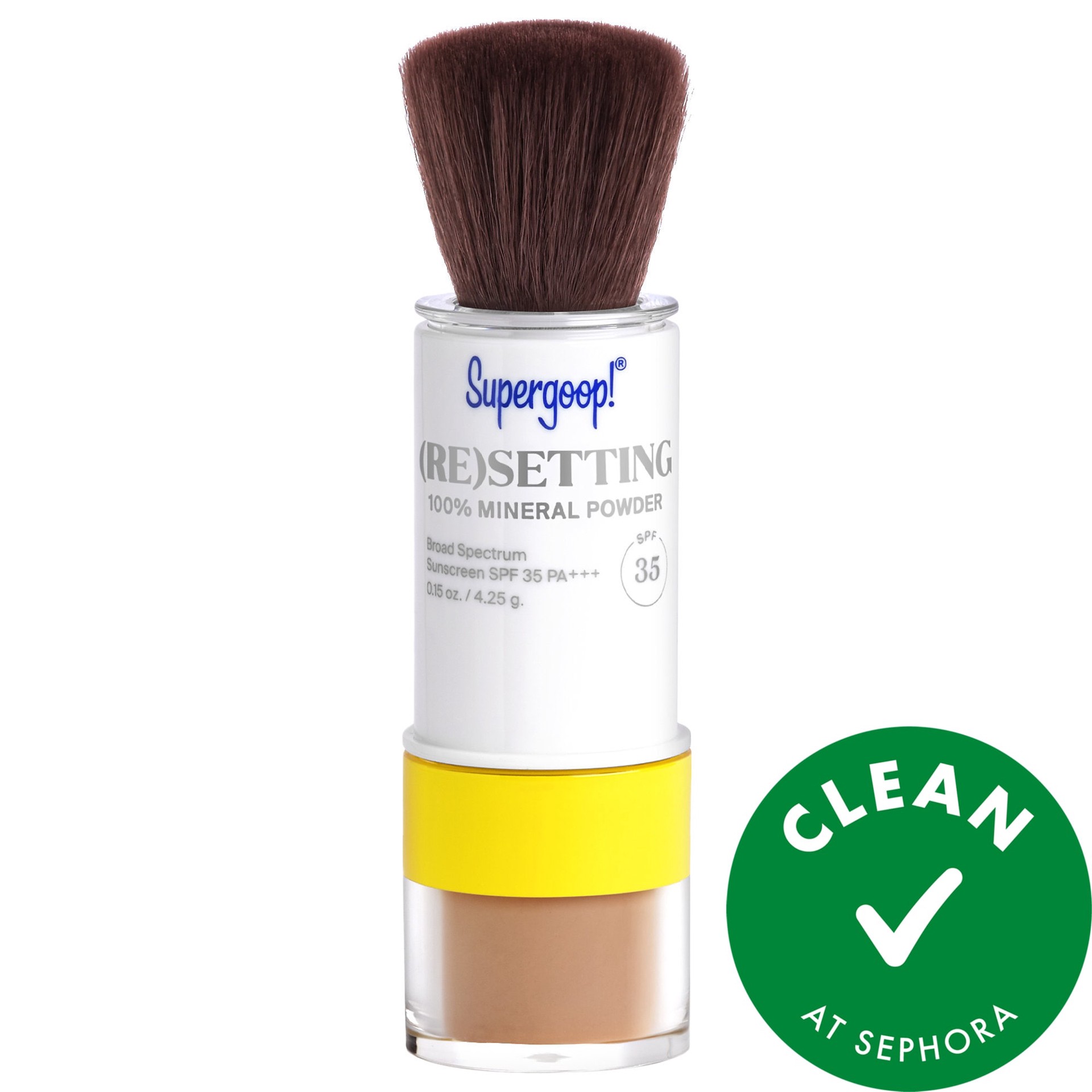 slide 1 of 10, Supergoop! 100% Mineral (Re)setting Powder Face Sunscreen SPF 35 Dark, 0.15 oz/ 4.25 gram