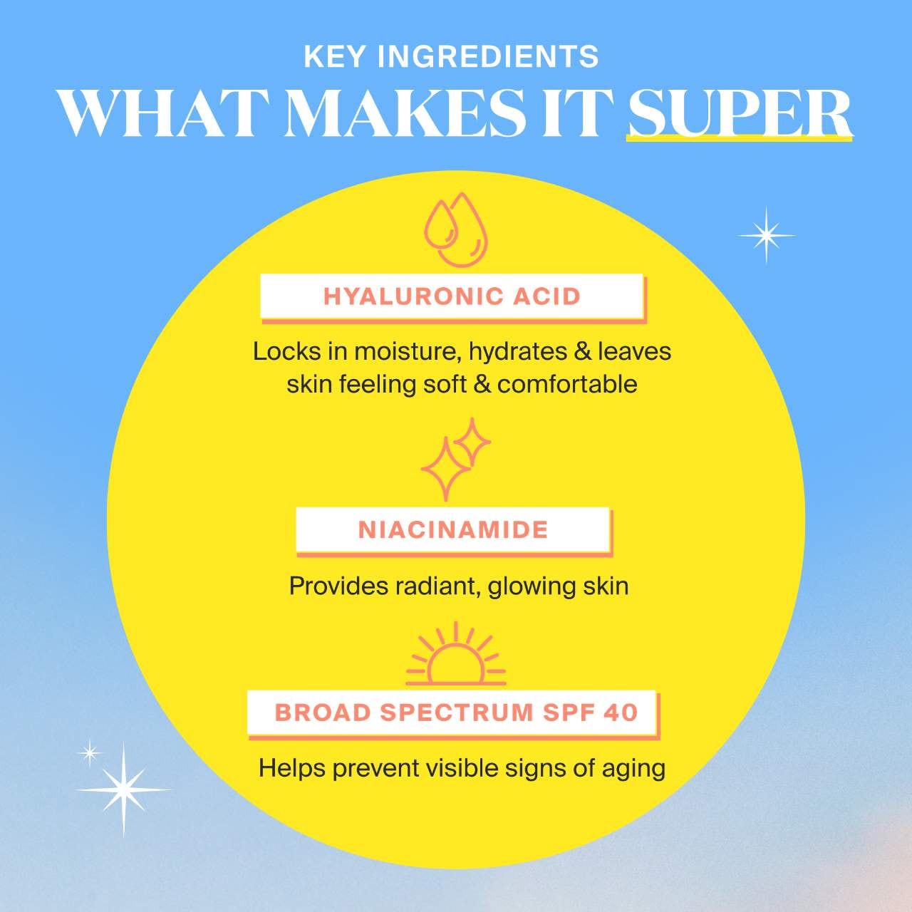 slide 4 of 10, Supergoop! Glowscreen SPF 40 Sunscreen with Hyaluronic Acid + Niacinamide 1.7 oz Golden Hour / 50 mL, 1.7 oz golden hour / 50 ml