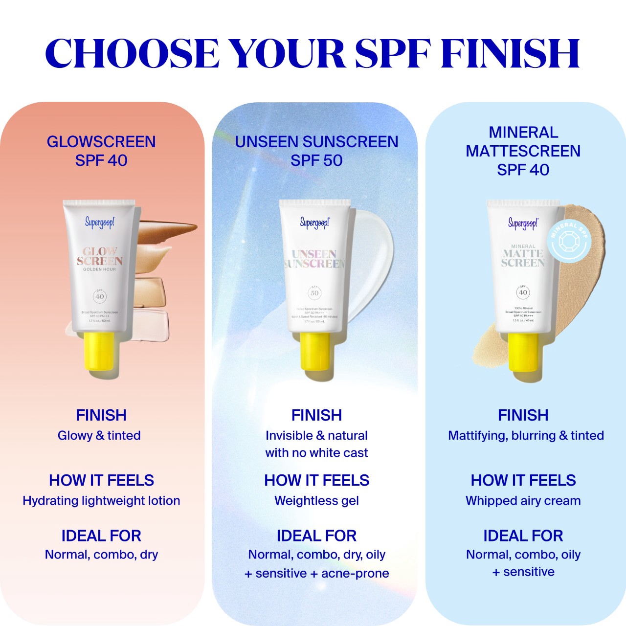 slide 3 of 10, Supergoop! Glowscreen SPF 40 Sunscreen with Hyaluronic Acid + Niacinamide 1.7 oz Golden Hour / 50 mL, 1.7 oz golden hour / 50 ml