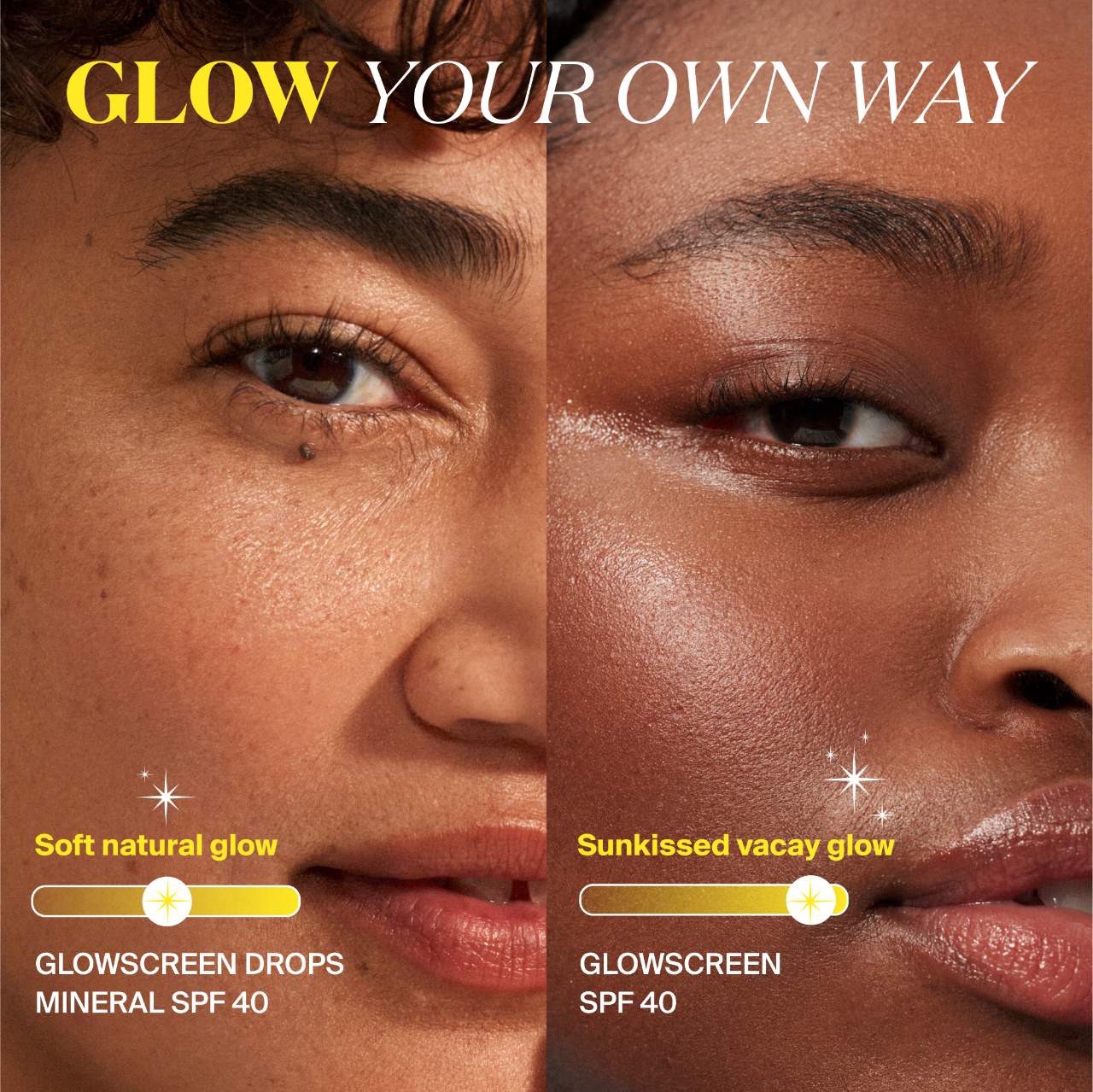 slide 9 of 10, Supergoop! Glowscreen SPF 40 Sunscreen with Hyaluronic Acid + Niacinamide 1.7 oz Golden Hour / 50 mL, 1.7 oz golden hour / 50 ml