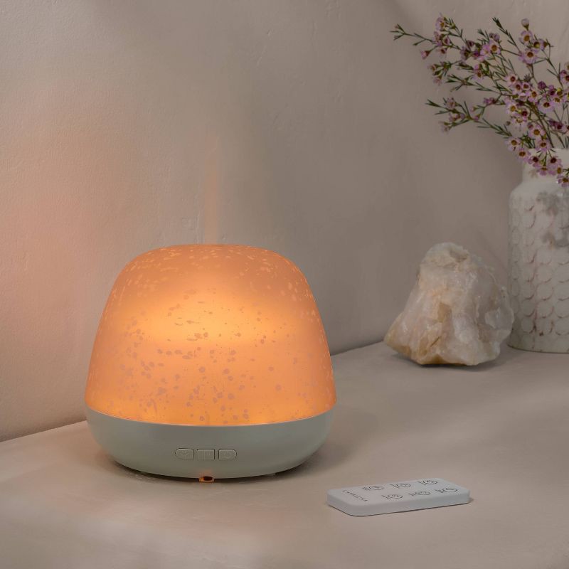 slide 2 of 4, 300ml Essential Oil Diffuser White - Casaluna™: Ultrasonic Aroma, Auto Shut-Off, Remote Included, 300 ml