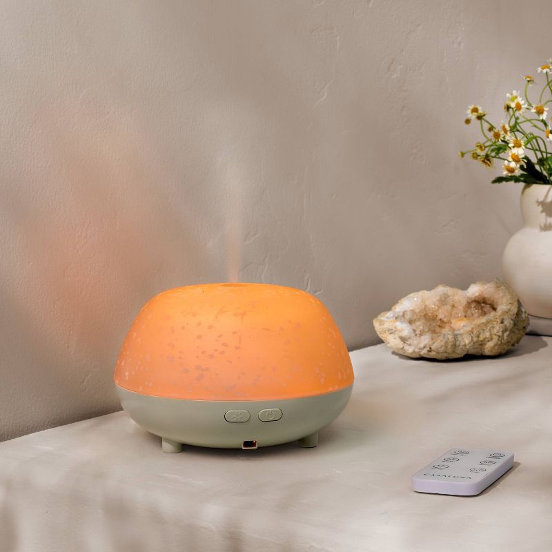 slide 2 of 4, 200ml Essential Oil Diffuser White - Casaluna™: Ultrasonic Aroma, Auto Shut-Off, Light Settings, Includes Remote, 200 ml