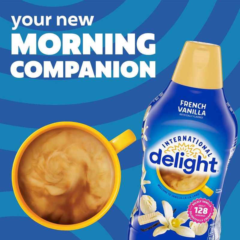 slide 12 of 13, International Delight French Vanilla Coffee Creamer - 0.5gal Bottle, 1/2 gal