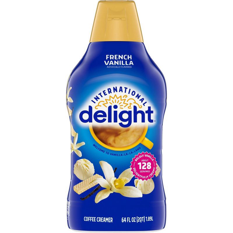 slide 7 of 13, International Delight French Vanilla Coffee Creamer - 0.5gal Bottle, 1/2 gal