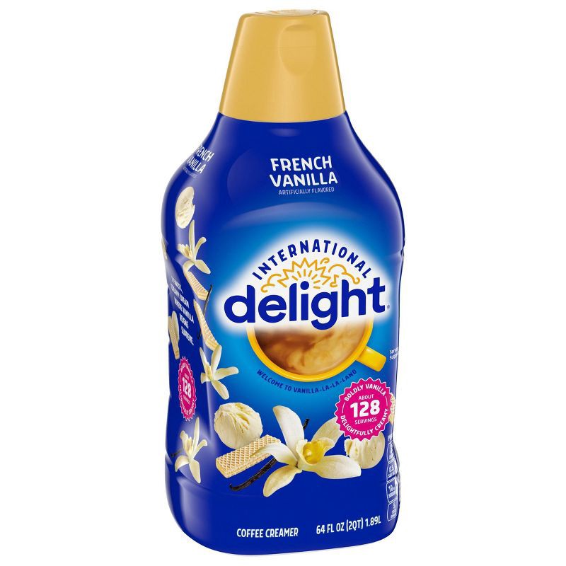 slide 8 of 13, International Delight French Vanilla Coffee Creamer - 0.5gal Bottle, 1/2 gal