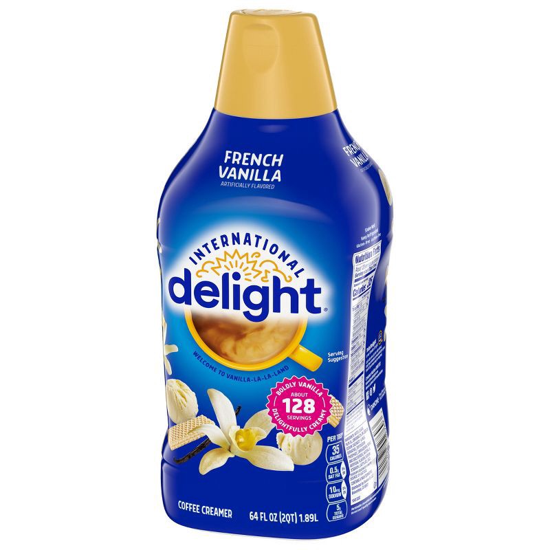 slide 10 of 13, International Delight French Vanilla Coffee Creamer - 0.5gal Bottle, 1/2 gal