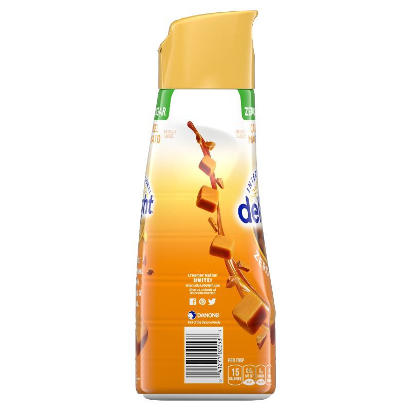 slide 12 of 12, International Delight Sugar-Free, Zero Sugar Caramel Macchiato Coffee Creamer - 32 fl oz (1qt) Bottle, 32 fl oz, 1 qt