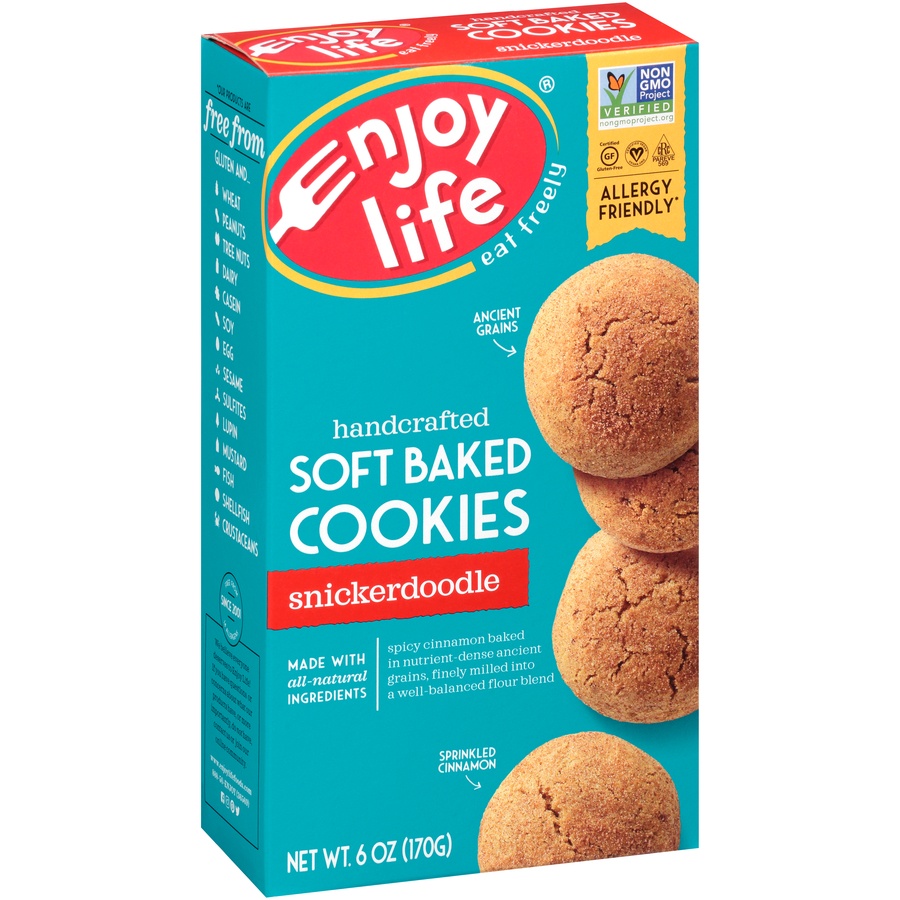 slide 6 of 8, Enjoy Life Snickerdoodle Soft Baked Cookies, 1 ct