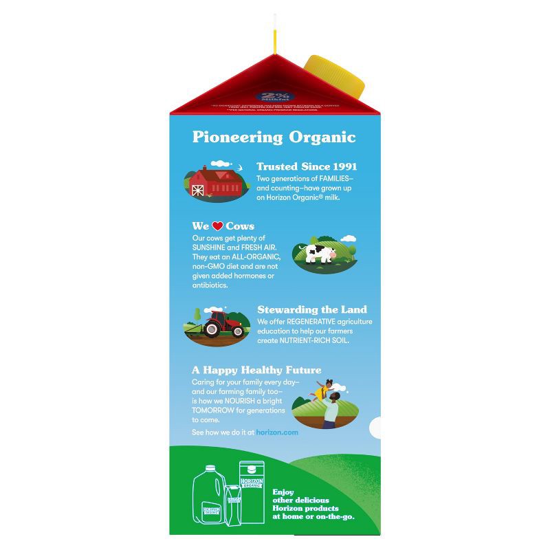 slide 14 of 15, Horizon Organic Growing Years 2% Milk with DHA Omega-3 - 59 fl. oz., 3 x 59 fl. oz.