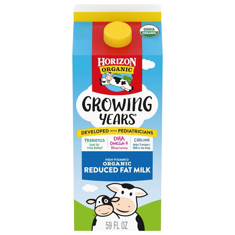 slide 1 of 8, Horizon Organic Growing Years 2% Milk with DHA Omega-3 - 59 fl. oz., 3 x 59 fl. oz.