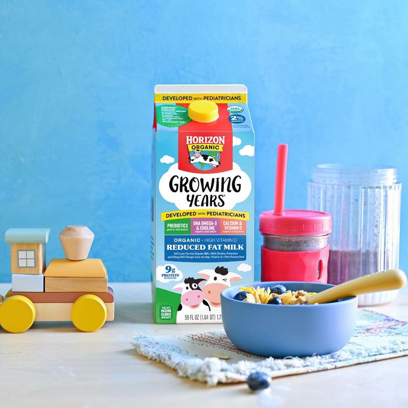 slide 2 of 16, Horizon Organic Growing Years 2% Milk with DHA Omega-3 - 0.5gal, 3 x 0.5 gal