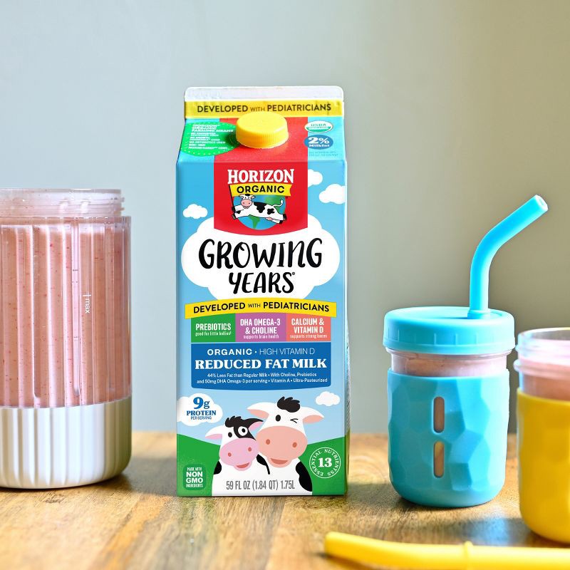 slide 12 of 16, Horizon Organic Growing Years 2% Milk with DHA Omega-3 - 0.5gal, 3 x 0.5 gal