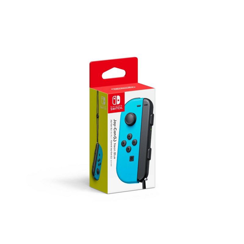slide 1 of 1, Nintendo Switch Joy-Con (L) Controller - Neon Blue, 1 ct