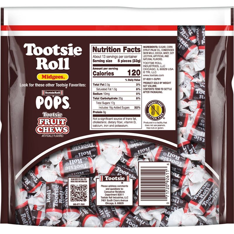 slide 2 of 5, Tootsie Roll Midgees Candy Standup Bag – 15oz, 15 oz
