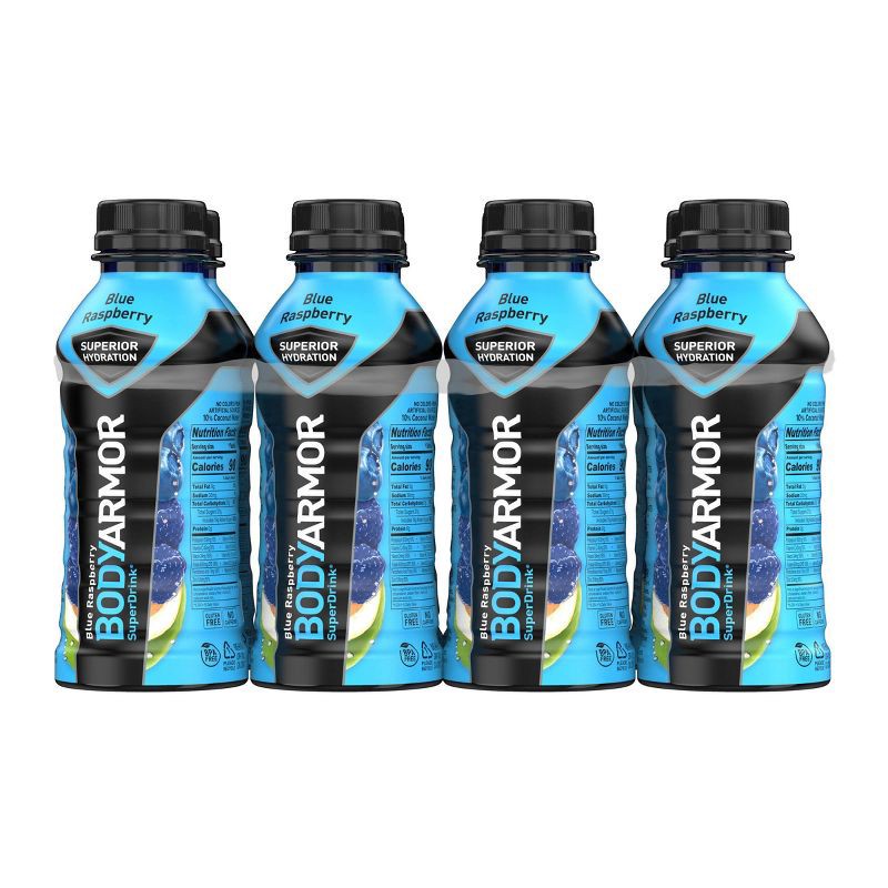 slide 2 of 8, BODYARMOR Blue Raspberry Sports Drink - 8pk/12 fl oz Bottles, 8 ct; 12 fl oz